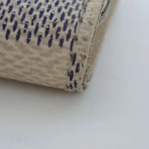 AUTH LOUIS VUITTON Damier Azul Leather Key Case Holder - Picture 10 of 11